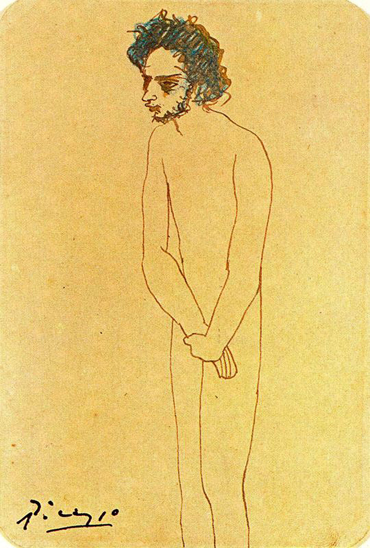 Picasso Portrait of nude Casagemas 1904
